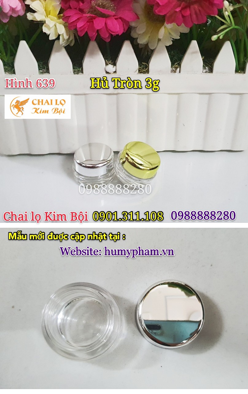 hũ đựng mỹ phẩm 3g